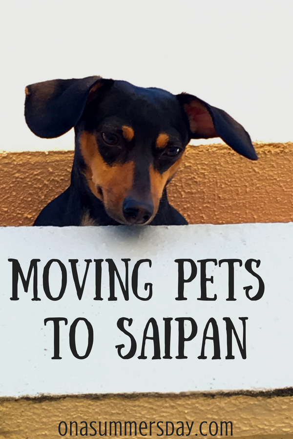 Moving pets to Saipan